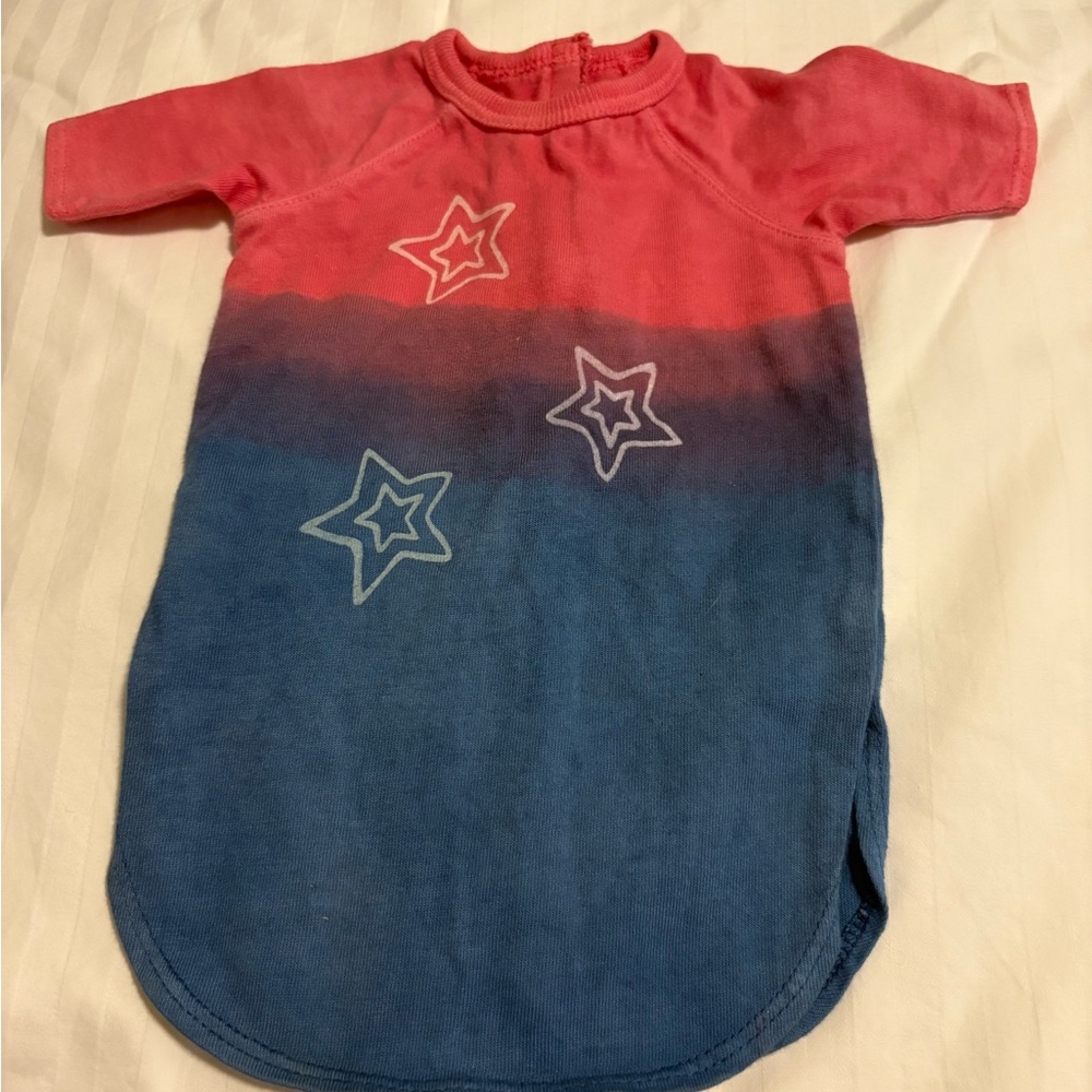 American Girl Pink and Blue Star Pajamas